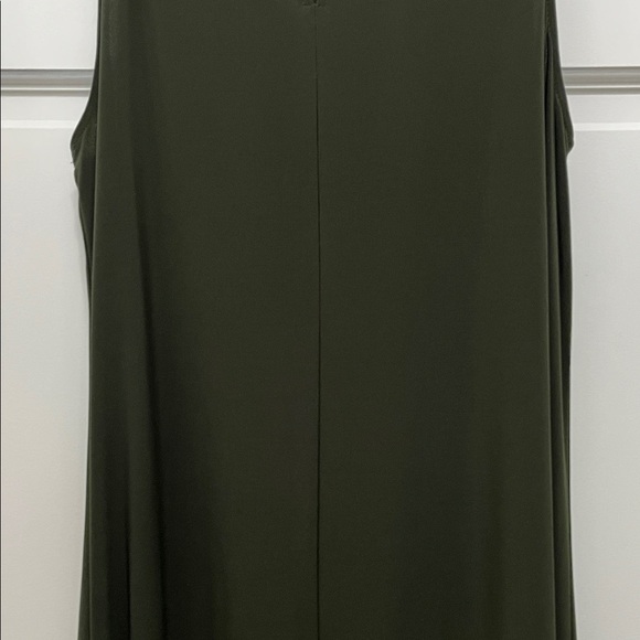 Anne Klein Dark Green Stretchy Sheath Sleeveless Mini Dress - Size 4 - Picture 14 of 15